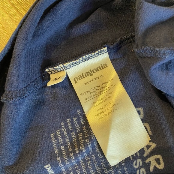 Navy Blue Patagonia Public Lands Now Short Sleeve T-Shirt - Picture 7 of 9